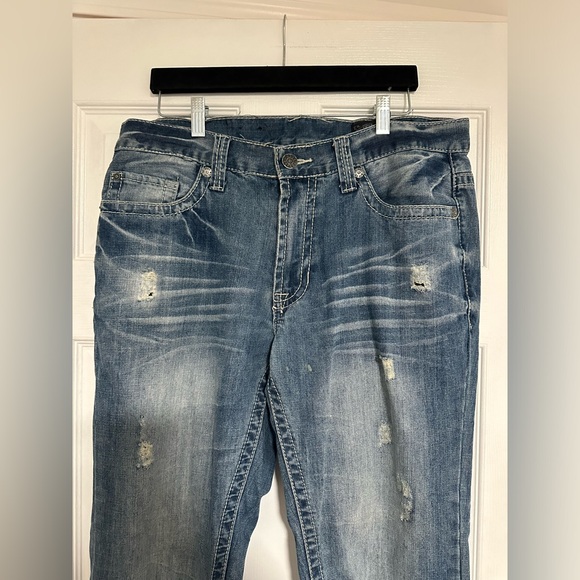 T.K Axel Wolcott Vintage Boot 34Wx32L Mens Denim Jeans - Picture 3 of 10